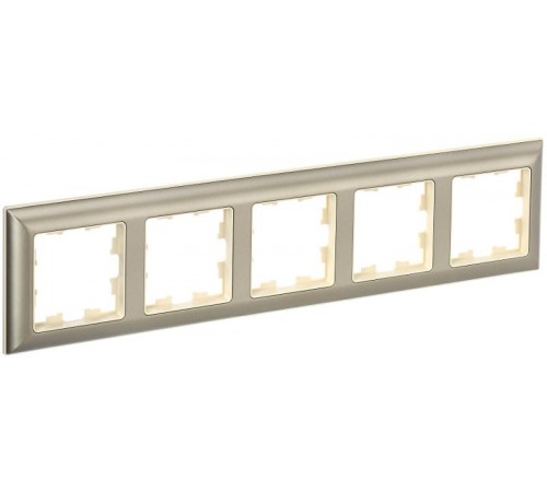 BRITE Рамка 5-ая РУ-5-Бр бежевый/шампань  BR-M52-12-3-K10  IEK