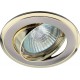Светильник точечный встраиваемый под лампу KL22 А 50Вт MR16 сатин никель/золото литой  C0043708  ЭРА
