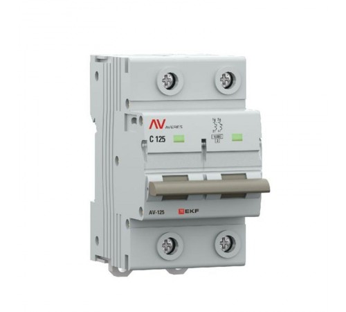Выключатель автоматический AV-125 2P 125A (C) 10kA  AVERES mcb125-2-125C-av EKF