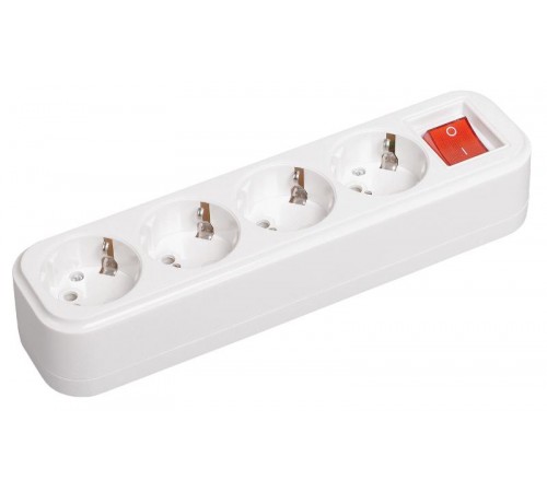 Розетка переносная разб. с выкл. К04В 4 места CLASSIC  KYP11-16-04-00-ZK  IEK