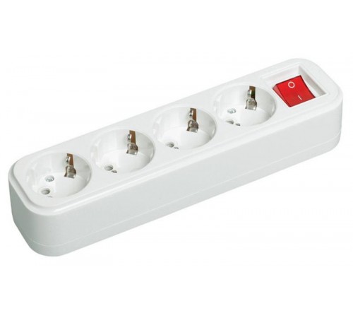 Розетка переносная разб. с выкл. К04В 4 места CLASSIC  KYP11-16-04-00-ZK  IEK