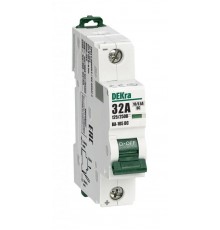 Выключатель автоматический однополюсный ВА-105 1P характеристика С 32A 250В DC  13382DEK  DEKraft