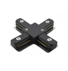 Коннектор для шинопровода осветительного Х-образный TLC-01-BL-X черный  SQ0369-0326  TDM