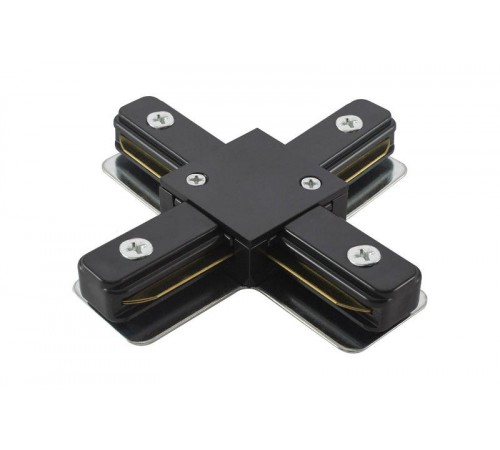 Коннектор для шинопровода осветительного Х-образный TLC-01-BL-X черный  SQ0369-0326  TDM