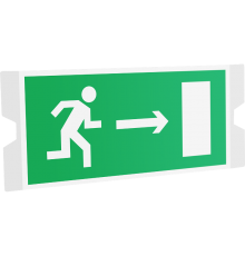 Рассеиватель односторонний ST-46 URAN STANDARD с пиктограммой ПЭУ 002 Выход направо (202х96)  4502004410  Световые Технологии