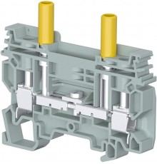 Клемма C6/8.шт1.IP20 винтовая, со скользящей перемычкой для тестовых цепей, 6 мм? с тестовыми гнездами диаметром 4 мм  1SNL508311R0000  TE