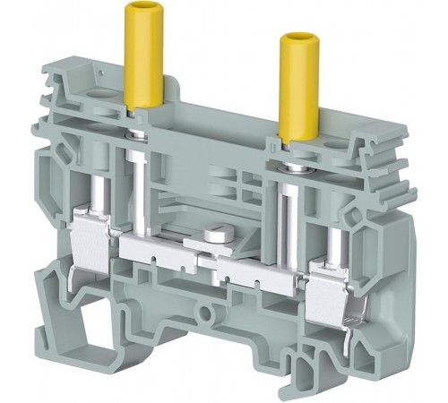 Клемма C6/8.шт1.IP20 винтовая, со скользящей перемычкой для тестовых цепей, 6 мм? с тестовыми гнездами диаметром 4 мм  1SNL508311R0000  TE
