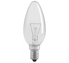 Лампа накаливания C35 свеча прозр. 60Вт E14  LN-C35-60-E14-CL  IEK