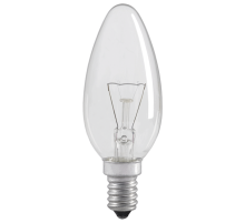 Лампа накаливания C35 свеча прозр. 40Вт E14  LN-C35-40-E14-CL  IEK