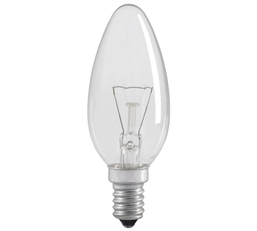 Лампа накаливания C35 свеча прозр. 60Вт E14  LN-C35-60-E14-CL  IEK