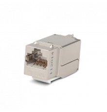 Вставка Keystone Jack KJNE-8P8C-C6A-90-SH-F-WH RJ-45(8P8C),кат.6A,экран.,110 IDC,зад.с пом.NE-TOOL,белая  46629  Hyperline