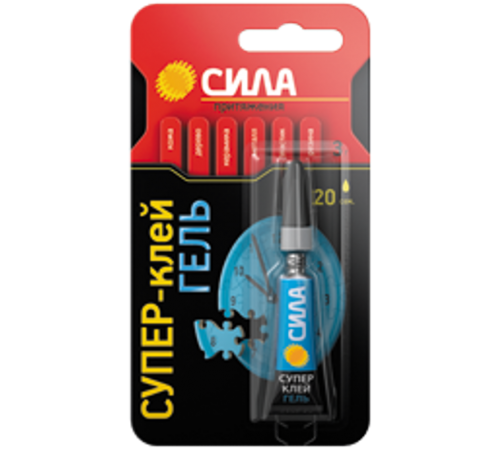 Супер-клей ГЕЛЬ 3 гр. BL-1 SGBL1-3  C0039396  СИЛА
