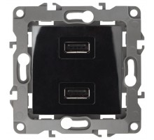 Устройство зарядное USB 12-4110-06  , 5В-2100мА,  чёрный  Б0027496  ЭРА