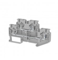 Пружинная клемма серии SRD 4-2F (Серый) 0.0.0.3.11909  311909  Klemsan