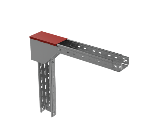 Крышка угла верт. внеш. 100 мм с разворотом трассы на 90 гр. "ПЛЮС"  KVLPDplus90-100   КМ-профиль