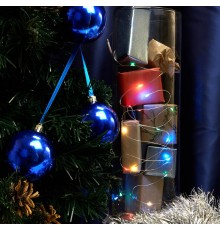 Гирлянда линейная Роса,  100LED мультиколор, 10м, IP20 USB, прозрачный шнур, CL576  48188  FERON