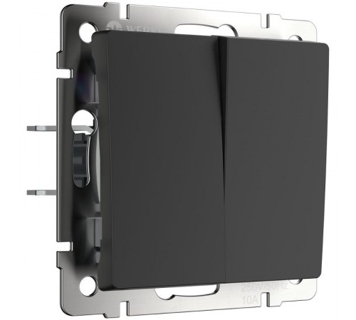 W1123006/ Перекрестный переключатель двухклавишный (чёрный)  a058433  Werkel