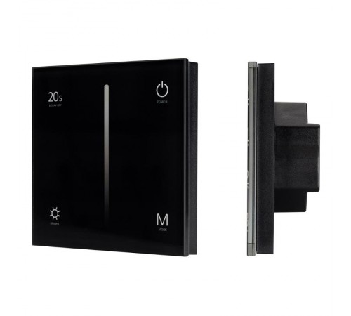 Панель Sens SMART-P42-DIM Black (230V, 0/1-10V)  028113  Arlight