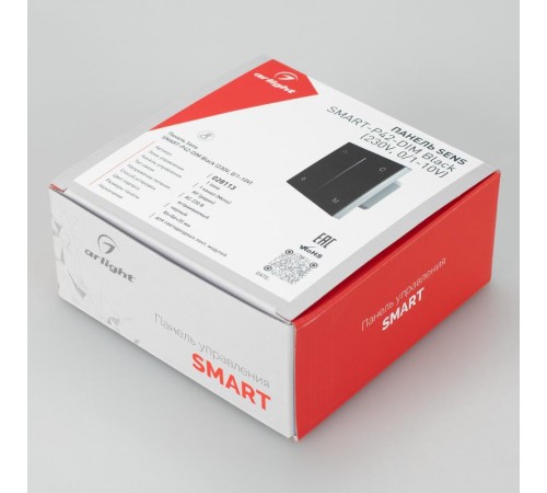 Панель Sens SMART-P42-DIM Black (230V, 0/1-10V)  028113  Arlight
