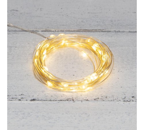 Гирлянда Роса 5 м, 50 LED, USB, теплое белое свечение  315-966  NEON-NIGHT