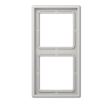 Рамка для вертикальной и горизонтальной установки, 2 поста; дюропласт; светло-серый; LS990  LS982LG  Jung