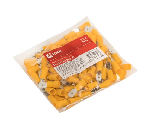 Разъем плоский РпИп 5-6-0,8 (100шт.) EKF PROxima  rpip-5-6-0,8  EKF