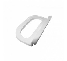 Ручка большая трапецевидная, 45х33 мм, пластик, белый (2 шт) - пакет   142797  Tech-KREP