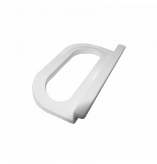 Ручка большая трапецевидная, 45х33 мм, пластик, белый (2 шт) - пакет   142797  Tech-KREP