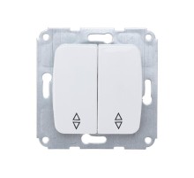 DEA Переключатель 2кл прох. с/у 10А мех. Бел  KR-78-0207  Kranz