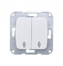 DEA Переключатель 2кл прох. с/у 10А мех. Бел  KR-78-0207  Kranz