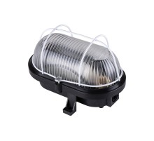 Светильник пылевлагозащищенный под лампу для ЖКХ НБП 02-60-019.01 60Вт ЛН E27 IP54 Евро корпус и метал. сетка, черный SQ0312-0008  TDM