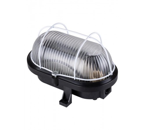 Светильник пылевлагозащищенный под лампу для ЖКХ НБП 02-60-019.01 60Вт ЛН E27 IP54 Евро корпус и метал. сетка, черный SQ0312-0008  TDM