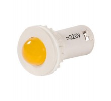 СКЛ-11-Ж-2-220, жёлтая, 220В AC/DC, d=27, сила света 20 мКд, светодиодная коммутаторная лампа (ЭТ)  ET514685  Электротехник
