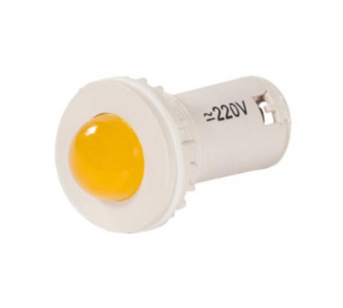 СКЛ-11-Ж-2-220, жёлтая, 220В AC/DC, d=27, сила света 20 мКд, светодиодная коммутаторная лампа (ЭТ)  ET514685  Электротехник