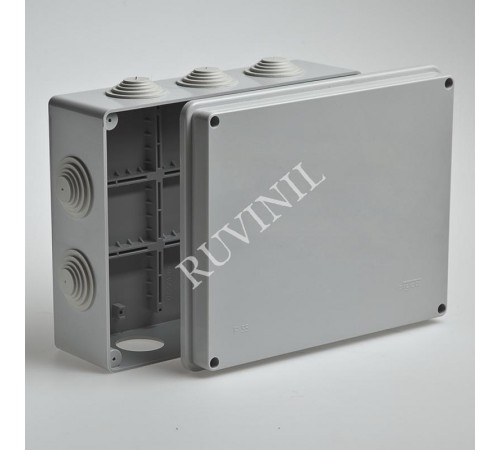 Коробка распределительная для о/п 240х195х90мм 10вводов IP55  67065  Рувинил