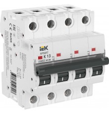 Выключатель автоматический четырёхполюсный M10N 4P K 13А 10кА ARMAT  AR-M10N-4-K013  IEK