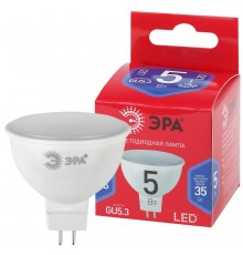 Лампа светодиодная ЭКО LED MR16-5W-865-GU5.3 R (диод, софит, 5Вт, хол, GU5.3)  Б0045349  ЭРА