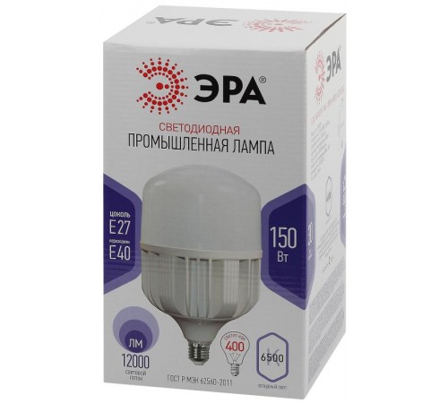 Лампа светодиодная промышленная LED POWER T160-150W-6500-E27/E40 (диод, колокол, 150Вт, холодн, E27/E40) (6/96)  Б0049106  ЭРА