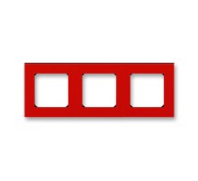 ABB Levit Красный / дымчатый чёрный Рамка 3-ая  3901H-A05030 65W  2CHH015030A6065  ABB