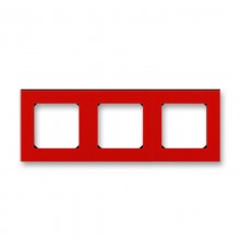 ABB Levit Красный / дымчатый чёрный Рамка 3-ая  3901H-A05030 65W  2CHH015030A6065  ABB