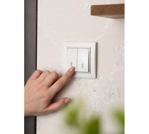 Выключатель 2-кл. СП проходной 10А белый Минск Basic  ERV10-027-10  EKF