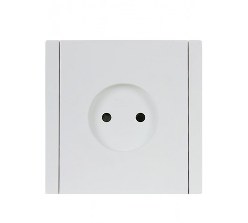 FORTE&PIANO Розетка без заземления, со шторками в/к 10А FP217 белый  FP-R13-10-K01  IEK