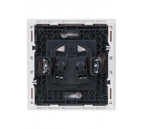 FORTE&PIANO Розетка без заземления, со шторками в/к 10А FP217 белый  FP-R13-10-K01  IEK