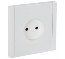 FORTE&PIANO Розетка без заземления, со шторками в/к 10А FP217 белый  FP-R13-10-K01  IEK