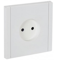 FORTE&PIANO Розетка без заземления, со шторками в/к 10А FP217 белый  FP-R13-10-K01  IEK