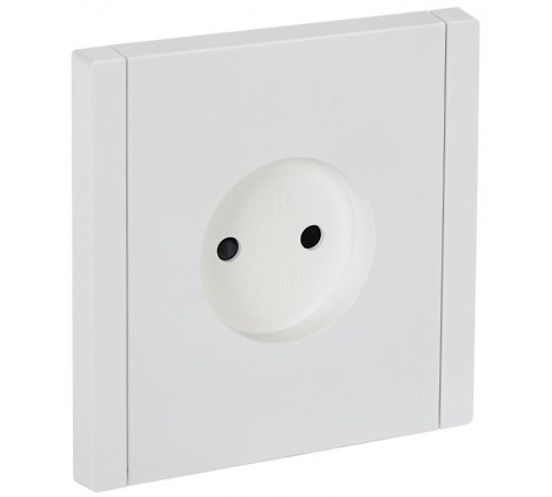 FORTE&PIANO Розетка без заземления, со шторками в/к 10А FP217 белый  FP-R13-10-K01  IEK