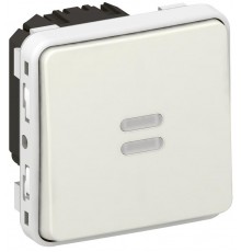 Plexo Белый Выключатель 1-клавишный с подсв. с задержкой отключения IP55  069604  Legrand