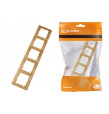 Рамка 5 постовая горизонтальная "ЭКО" (сосна) "Таймыр"  SQ1814-0232  TDM