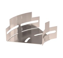 Угол горизонтальный изменяемый 0-45 градусов Стандарт INOX (AISI 409) 100х50  PR16.3644  Промрукав