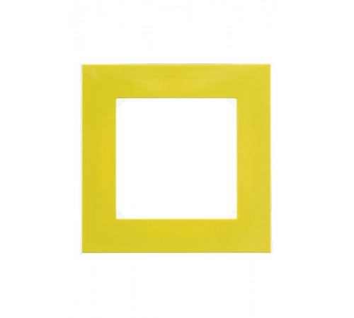 ABB Levit Жёлтый / дымчатый чёрный Рамка 1-ая  3901H-A05010 64W  2CHH015010A6064  ABB